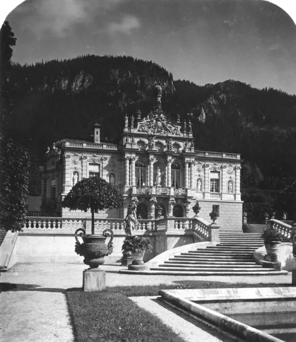 Framed Print : Linderhof Palace, Bavaria, Germany, c1900s. Artist: Wurthle & Sons Framed Print : Linderhof Palace, Bavaria, Germany, c1900s. Artist: Wurthle & Sons