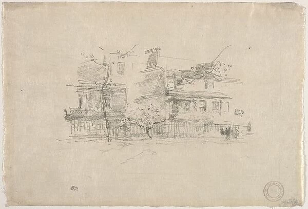 Lindsay Row, Chelsea, 1888. Creator: James McNeill Whistler (American, 1834-1903)