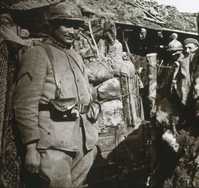 Framed Print : Front line at Berry-au-Bac, northern France, c1914-c1918 Framed Print : Front line at Berry-au-Bac, northern France, c1914-c1918