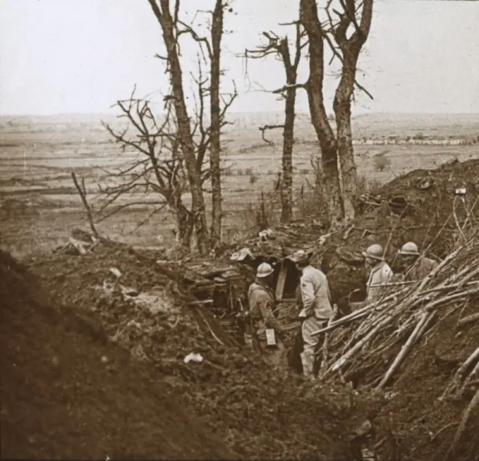 Framed Print : Front line, Les Eparges, northern France, c1914-c1918 Framed Print : Front line, Les Eparges, northern France, c1914-c1918