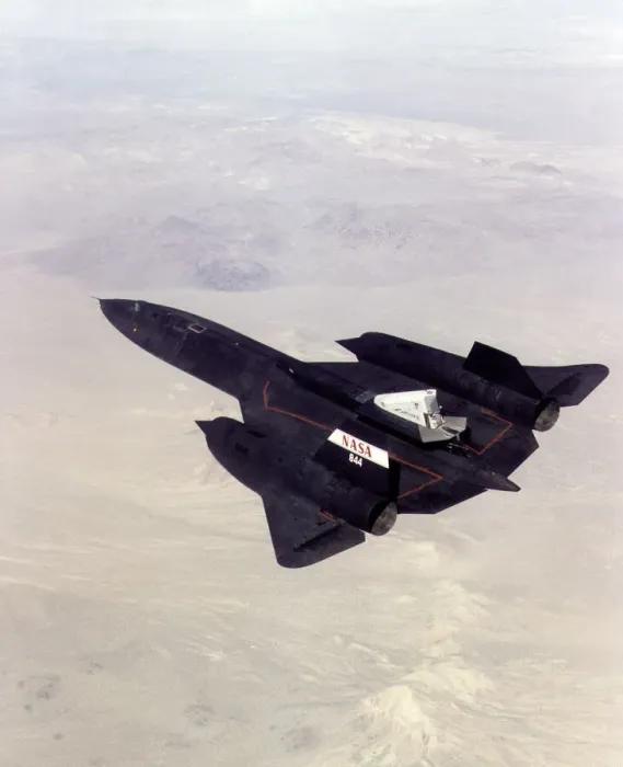 Framed Print : Linear Aerospike SR-71 Experiment (LASRE), USA, 1997. Creator: NASA Framed Print : Linear Aerospike SR-71 Experiment (LASRE), USA, 1997. Creator: NASA