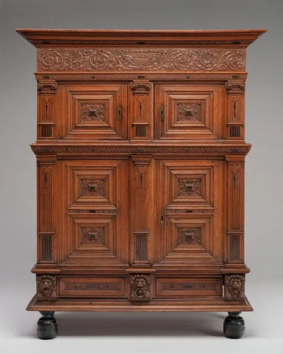Framed Print : Linen Cupboard (Kast), Netherlands, 1630 / 50. Creator: Unknown Framed Print : Linen Cupboard (Kast), Netherlands, 1630 / 50. Creator: Unknown