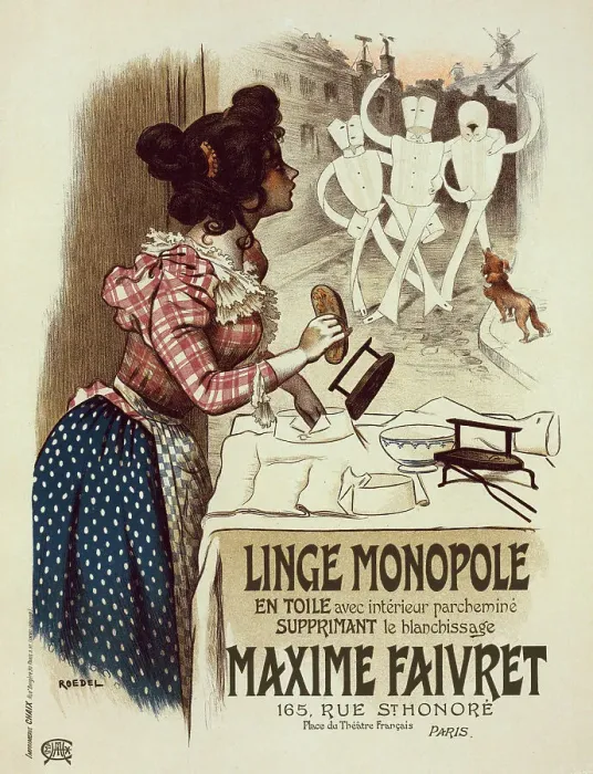 Framed Print : Linge monopolies, 1897. Creator: Roedel, Auguste (1859-1900) Framed Print : Linge monopolies, 1897. Creator: Roedel, Auguste (1859-1900)