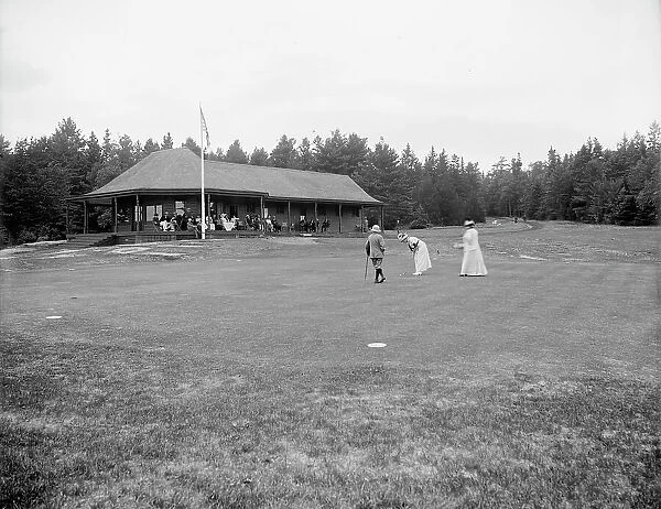 On the links, Hotel Champlain, Bluff Point, N.Y. between 1900 and 1910. Creator: Unknown