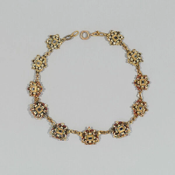 Eleven Links Mounted as a Necklace, Germany, southern, c. 1575-c. 1625. Creator: Unknown