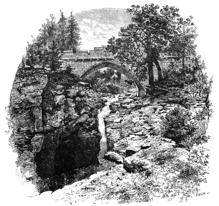 Framed Print : The Linn of Dee, Aberdeenshire, Scotland, 1900. Artist: GW Wilson and Company Framed Print : The Linn of Dee, Aberdeenshire, Scotland, 1900. Artist: GW Wilson and Company