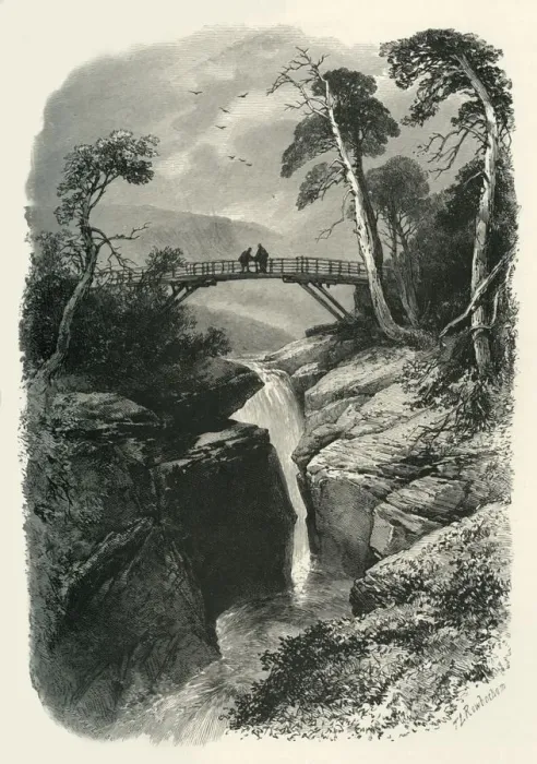 Framed Print : The Linn of Dee, c1870 Framed Print : The Linn of Dee, c1870