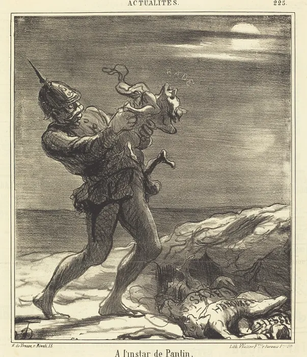 Framed Print : A l'instar de Pantin, 1869. Creator: Honore Daumier. A l'instar de Pantin, 1869. Creator: Honore Daumier Framed Print : A l'instar de Pantin, 1869. Creator: Honore Daumier. A l'instar de Pantin, 1869. Creator: Honore Daumier