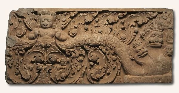 Lintel with Garuda, 875-925. Creator: Unknown