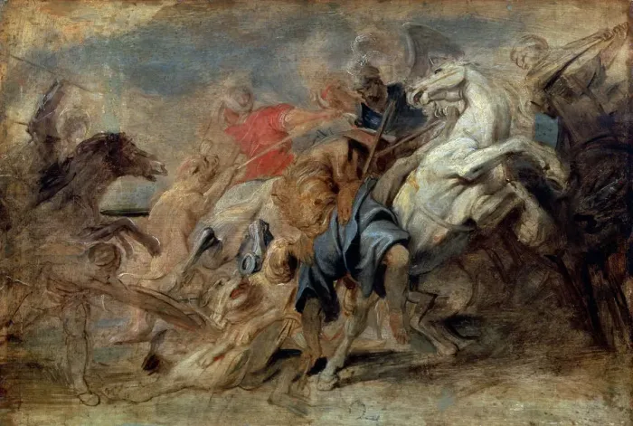 Framed Print : The Lion Hunt, c1621. Artist: Peter Paul Rubens Framed Print : The Lion Hunt, c1621. Artist: Peter Paul Rubens