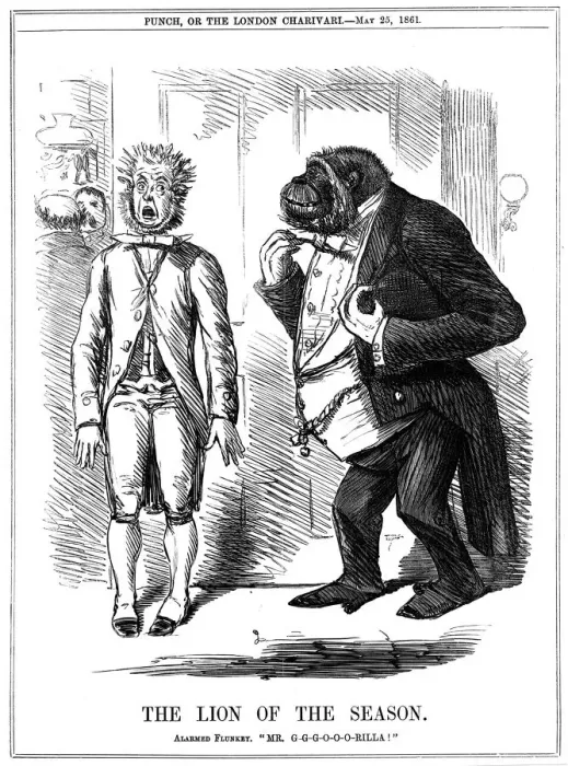 Framed Print : The Lion of the Season, 1861. Artist: John Leech Framed Print : The Lion of the Season, 1861. Artist: John Leech