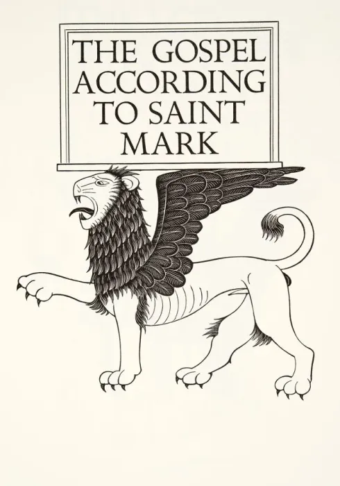 Framed Print : Lion of St Mark, 1931, (wood engraving) Framed Print : Lion of St Mark, 1931, (wood engraving)