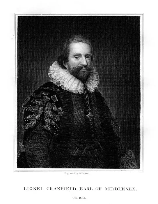 Framed Print : Lionel Cranfield, 1st Earl of Middlesex, (1824). Artist: G Parker