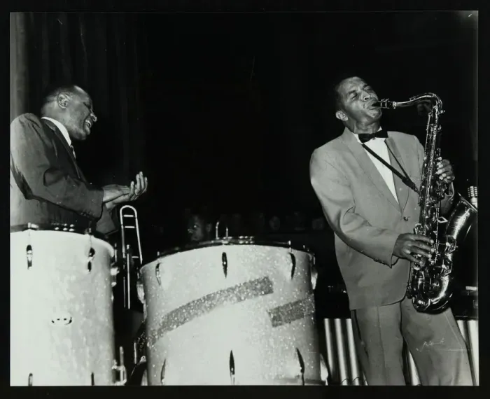 Framed Print : The Lionel Hampton Orchestra in concert at Colston Hall, Bristol, 1956 Framed Print : The Lionel Hampton Orchestra in concert at Colston Hall, Bristol, 1956