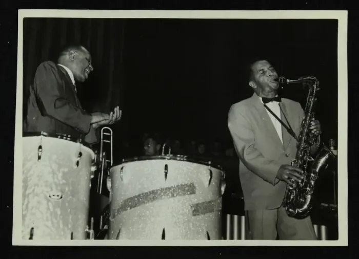 Framed Print : The Lionel Hampton Orchestra in concert at Colston Hall, Bristol, 1956 Framed Print : The Lionel Hampton Orchestra in concert at Colston Hall, Bristol, 1956