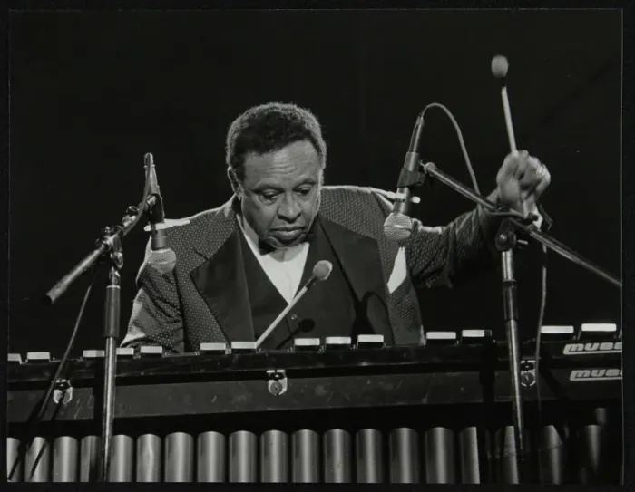 Framed Print : Lionel Hampton on the vibraphone, Knebworth, Hertfordshire, July 1982 Framed Print : Lionel Hampton on the vibraphone, Knebworth, Hertfordshire, July 1982