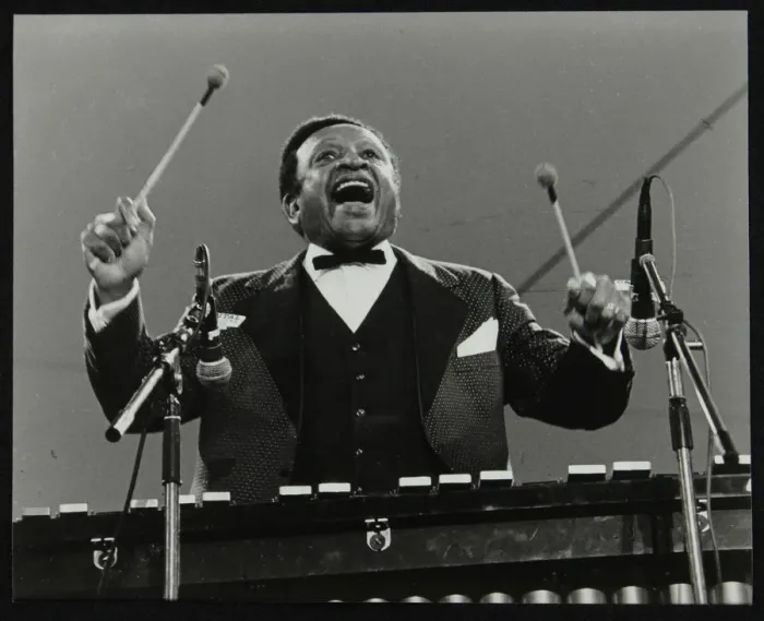 Framed Print : Lionel Hampton on the vibraphone, Knebworth, Hertfordshire, July 1982 Framed Print : Lionel Hampton on the vibraphone, Knebworth, Hertfordshire, July 1982
