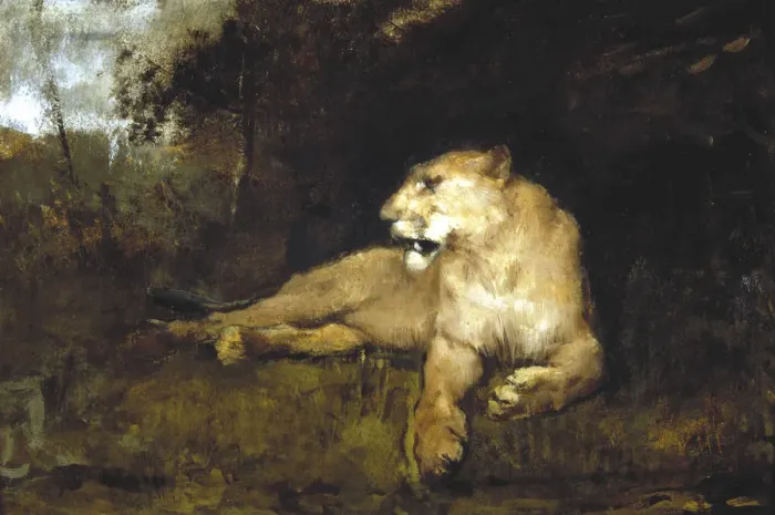 Framed Print : A Lioness, c1867-1910. Artist: John MacAllan Swan Framed Print : A Lioness, c1867-1910. Artist: John MacAllan Swan