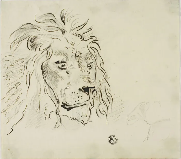 Framed Print : Lion's Head, n.d. Creator: Sawrey Gilpin Framed Print : Lion's Head, n.d. Creator: Sawrey Gilpin