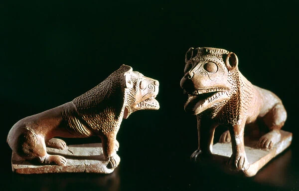 Lions, from Kerkouane, Tunisia, 3rd century BC