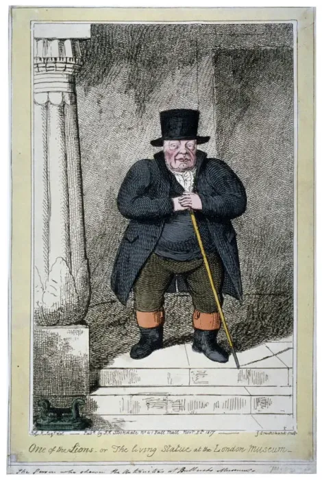 Framed Print : One of the Lions - or the living statue at the London Museum, 1817 Framed Print : One of the Lions - or the living statue at the London Museum, 1817