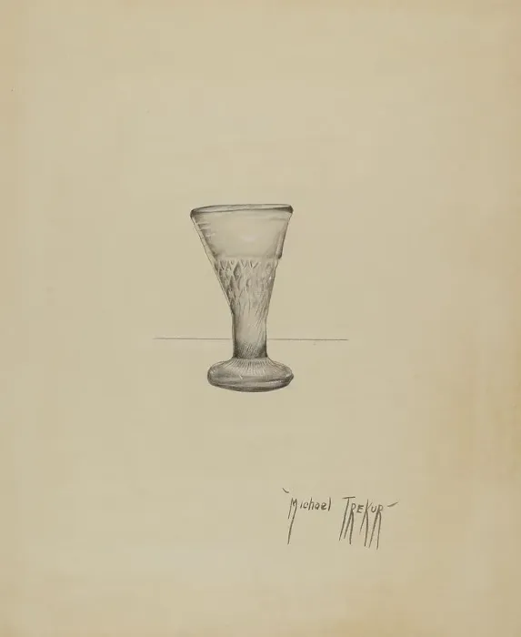 Framed Print : Liqueur Glass, c. 1936. Creator: Michael Trekur Framed Print : Liqueur Glass, c. 1936. Creator: Michael Trekur