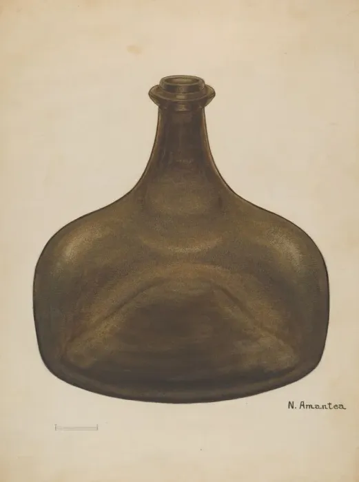 Framed Print : Liquor Bottle, c. 1936. Creator: Nicholas Amantea Framed Print : Liquor Bottle, c. 1936. Creator: Nicholas Amantea