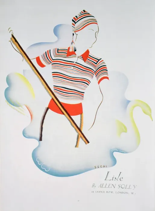 Framed Print : Lisle by Allen Solly, fashion advert, 1937 Framed Print : Lisle by Allen Solly, fashion advert, 1937