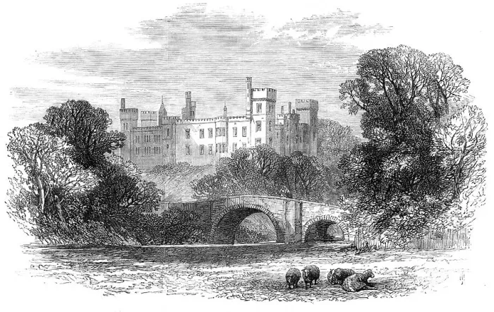 Framed Print : Lismore Castle, Ireland, visited by Prince Arthur, 1869. Creator: Unknown Framed Print : Lismore Castle, Ireland, visited by Prince Arthur, 1869. Creator: Unknown