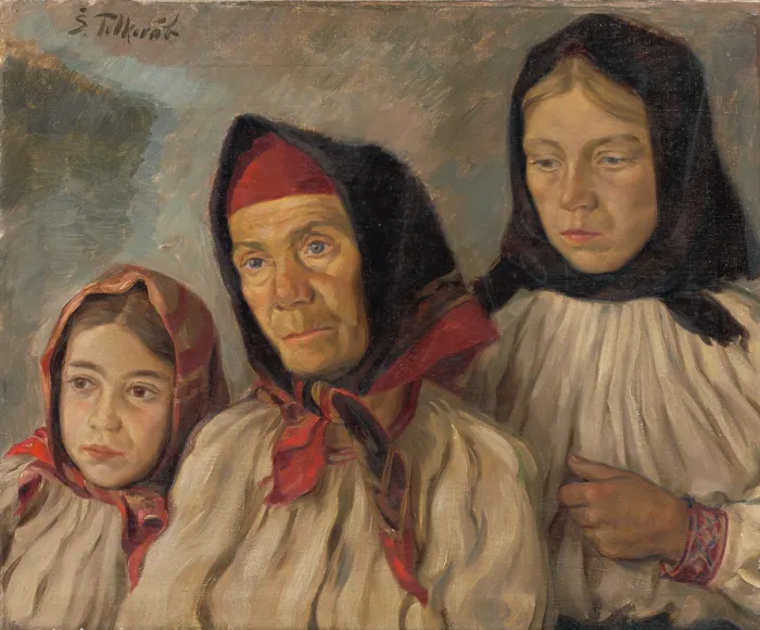 Framed Print : Listening to the Sermon, 1939. Creator: Stefan Polkorab Framed Print : Listening to the Sermon, 1939. Creator: Stefan Polkorab