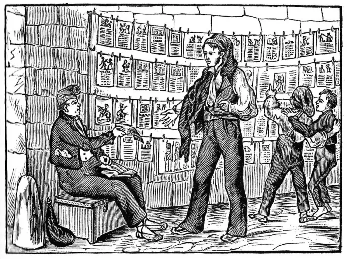 Framed Print : Literatura de Cordel, Barcelona, 1850. Creator: Anonymous Framed Print : Literatura de Cordel, Barcelona, 1850. Creator: Anonymous