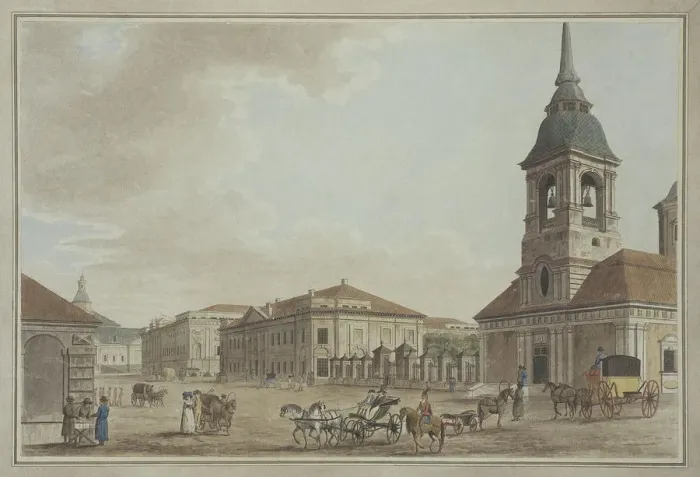 Framed Print : Liteyny Avenue in St. Petersburg, 1790. Artist: Malton, Thomas, the Elder (1726?1801) Framed Print : Liteyny Avenue in St. Petersburg, 1790. Artist: Malton, Thomas, the Elder (1726?1801)