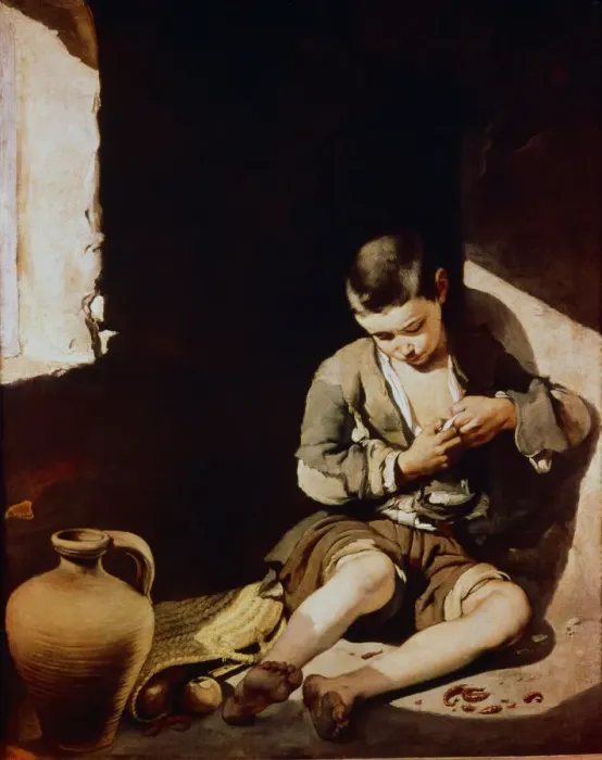Framed Print : The little beggar (1650?) by Bartolome Murillo Framed Print : The little beggar (1650?) by Bartolome Murillo