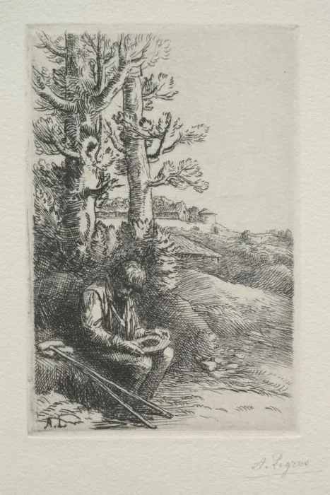 Framed Print : The Little Beggar. Creator: Alphonse Legros (French, 1837-1911) Framed Print : The Little Beggar. Creator: Alphonse Legros (French, 1837-1911)