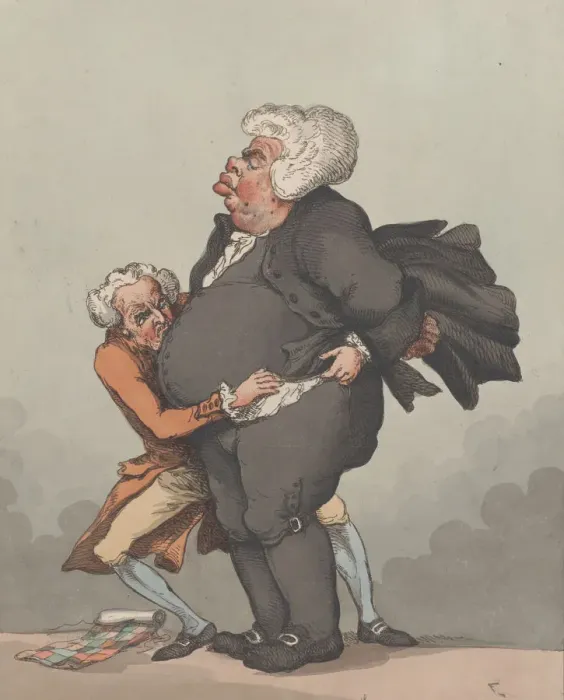 Framed Print : A Little Bigger, May 18, 1791. May 18, 1791. Creator: Thomas Rowlandson Framed Print : A Little Bigger, May 18, 1791. May 18, 1791. Creator: Thomas Rowlandson