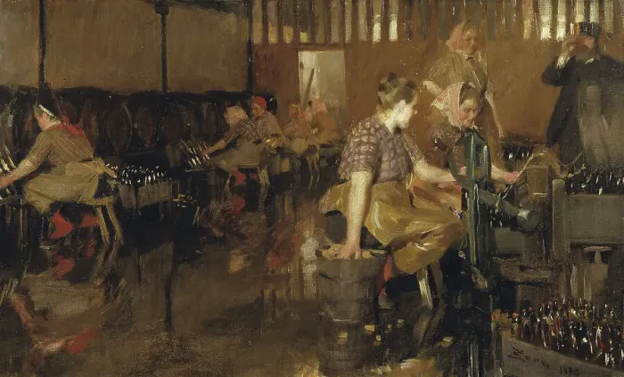 Framed Print : The Little Brewery, 1890. Creator: Anders Leonard Zorn Framed Print : The Little Brewery, 1890. Creator: Anders Leonard Zorn