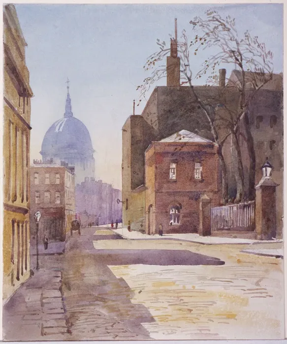 Framed Print : Little Britain, London, 1895 Framed Print : Little Britain, London, 1895