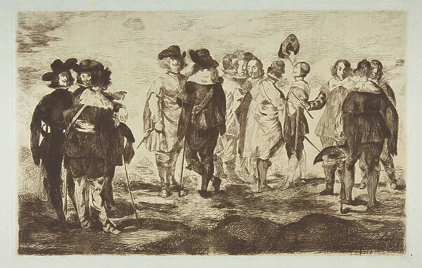 The Little Cavaliers, after 'Velázquez', 1861-62. Creator: Edouard Manet