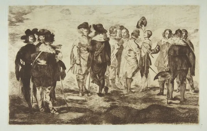 Framed Print : The Little Cavaliers, after Velazquez, 1861-62. Creator: Edouard Manet Framed Print : The Little Cavaliers, after Velazquez, 1861-62. Creator: Edouard Manet