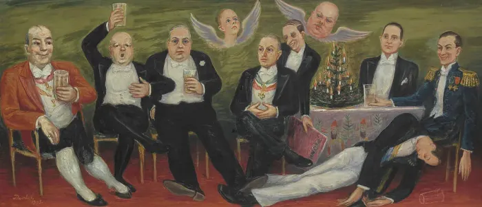 Framed Print : Little Christmas Eve Club, 1933. Creator: Nils Dardel Framed Print : Little Christmas Eve Club, 1933. Creator: Nils Dardel