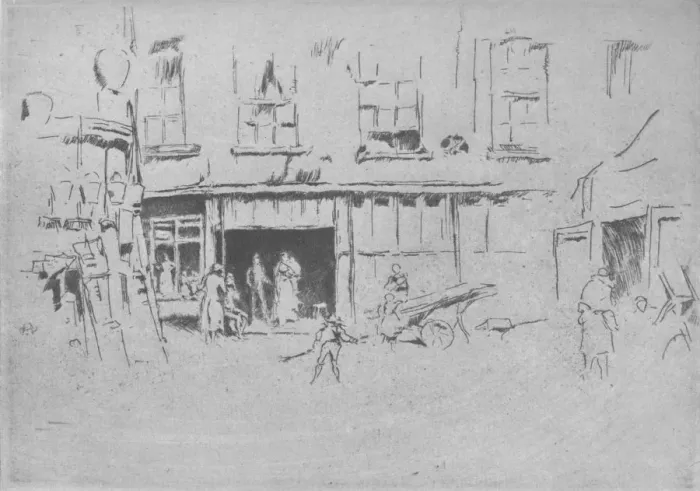 Framed Print : Little Court, c1881, (1904). Artist: James Abbott McNeill Whistler Framed Print : Little Court, c1881, (1904). Artist: James Abbott McNeill Whistler