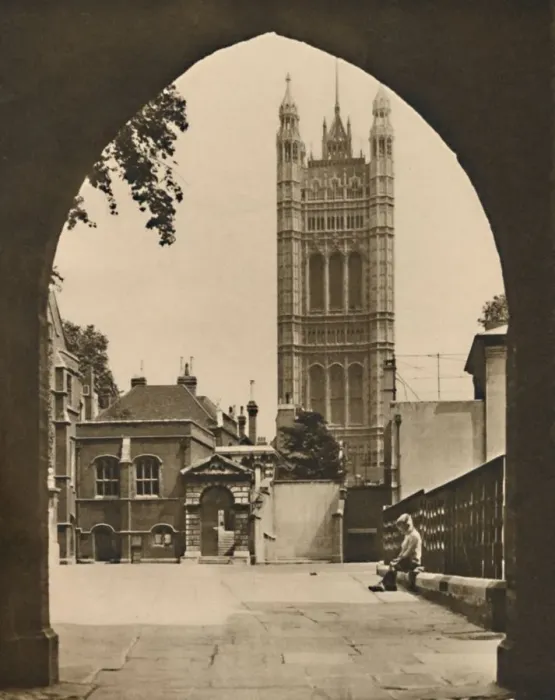 Framed Print : Little Deans Yard at Westminster: A View of an English Public School, c1935. Creator Framed Print : Little Deans Yard at Westminster: A View of an English Public School, c1935. Creator