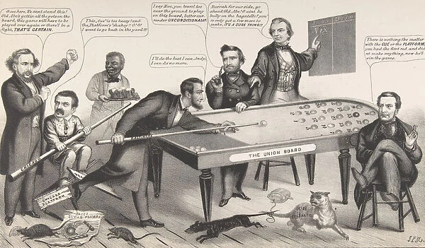 A Little Game of Bagatelle, 1864. Creator: John L Magee