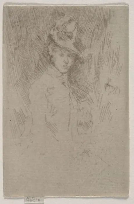Framed Print : The Little Hat. Creator: James McNeill Whistler (American, 1834-1903)