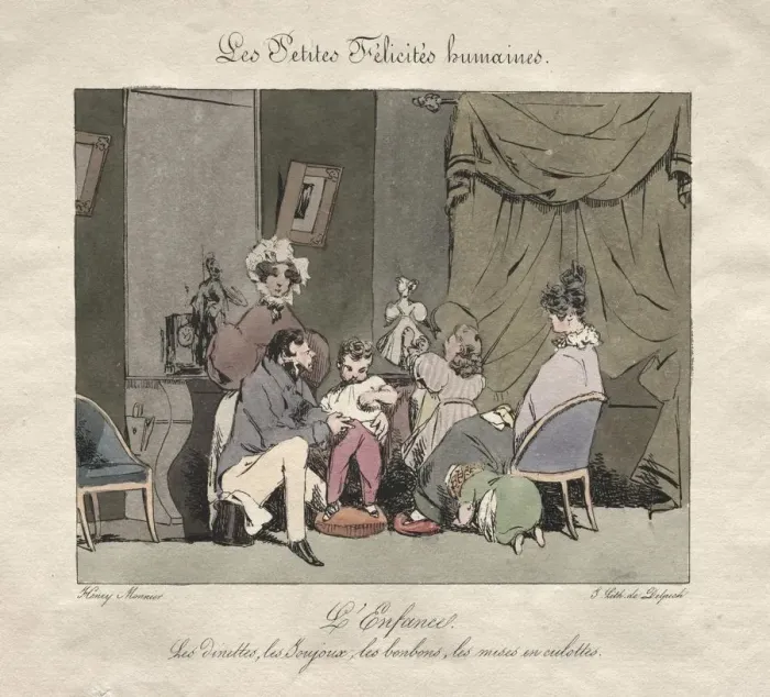 Framed Print : Little Human Felicities: Childhood. Creator: Henry Bonaventure Monnier (French, 1805-1877) Framed Print : Little Human Felicities: Childhood. Creator: Henry Bonaventure Monnier (French, 1805-1877)