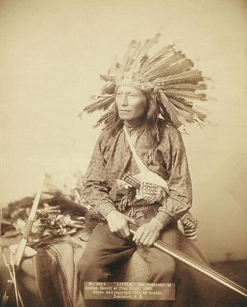 Little, instigator of Indian revolt at Pine Ridge, 1890, 1891. Creator: John C. H. Grabill
