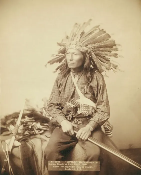 Framed Print : Little, instigator of Indian revolt at Pine Ridge, 1890, 1891. Creator: John C. H. Grabill Framed Print : Little, instigator of Indian revolt at Pine Ridge, 1890, 1891. Creator: John C. H. Grabill
