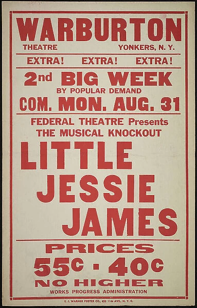 Little Jessie James, [193-]. Creator: Unknown