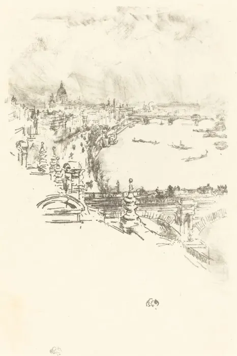 Framed Print : Little London, 1896. Creator: James Abbott McNeill Whistler Framed Print : Little London, 1896. Creator: James Abbott McNeill Whistler