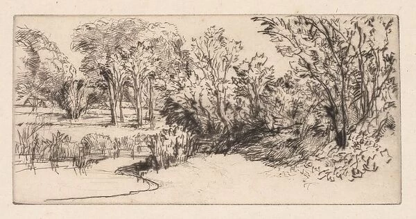 The Little Longparish, 1896. Creator: Francis Seymour Haden (British, 1818-1910)